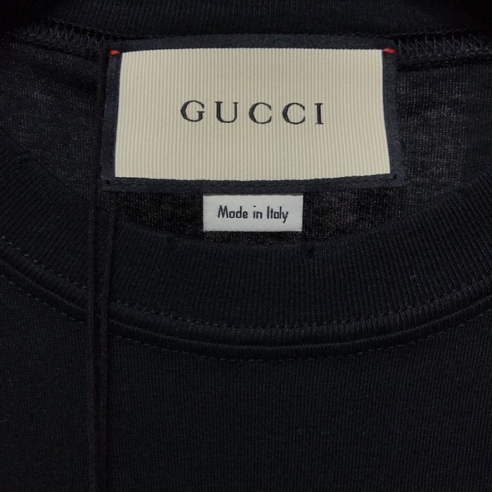 G*u*i oversize washed t-shirt with G*u*i logo black