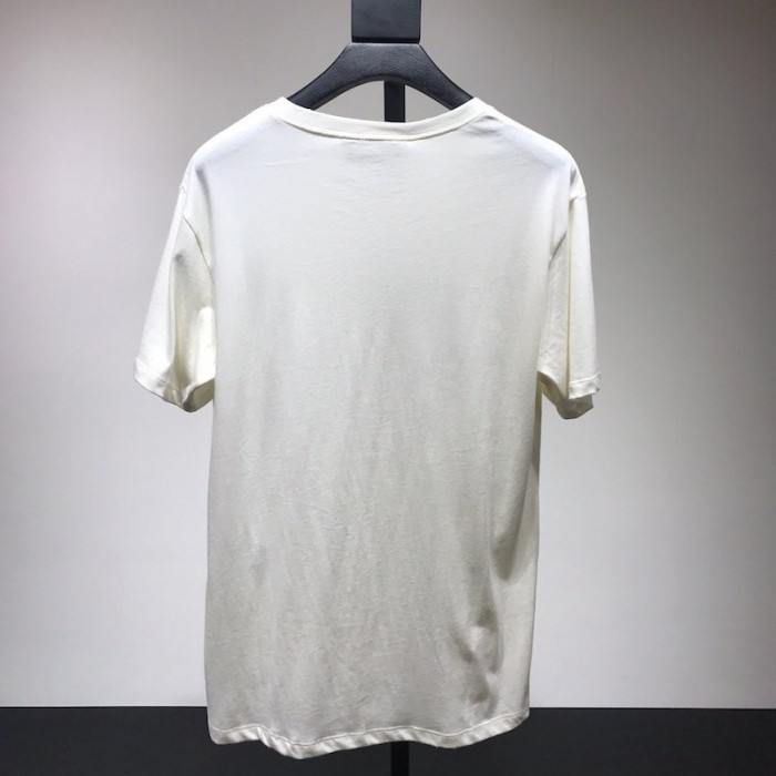 G*u*i oversize washed t-shirt with G*u*i logo white