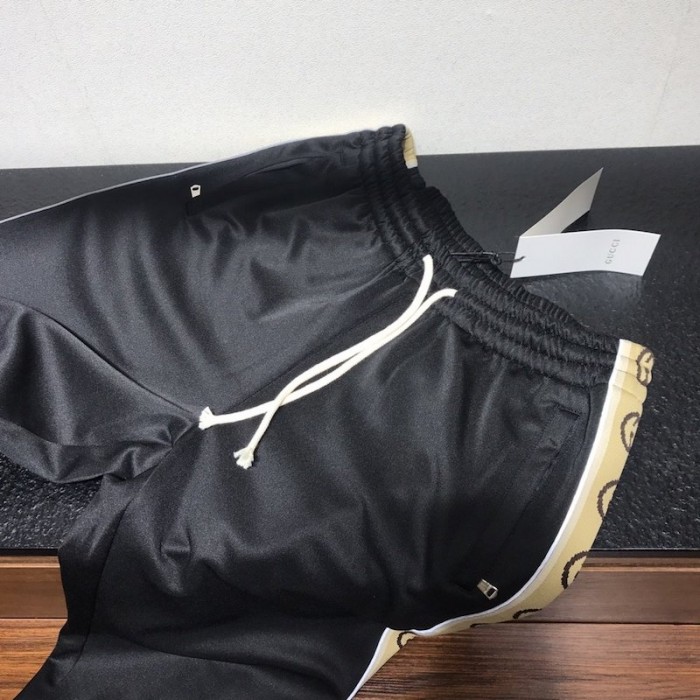 G*u*i oversize technical jersey tracksuit black