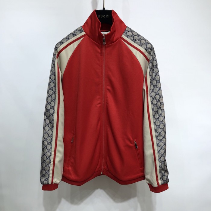G*u*i oversize technical jersey tracksuit red
