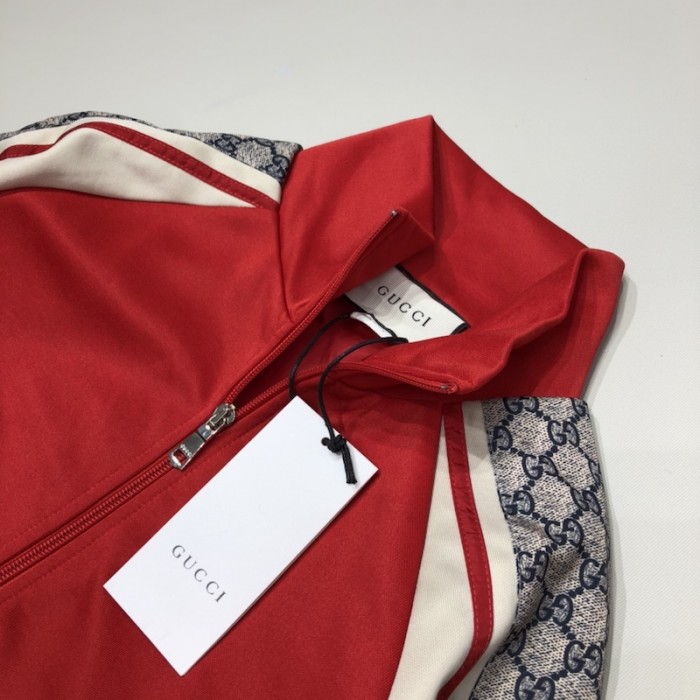 G*u*i oversize technical jersey tracksuit red