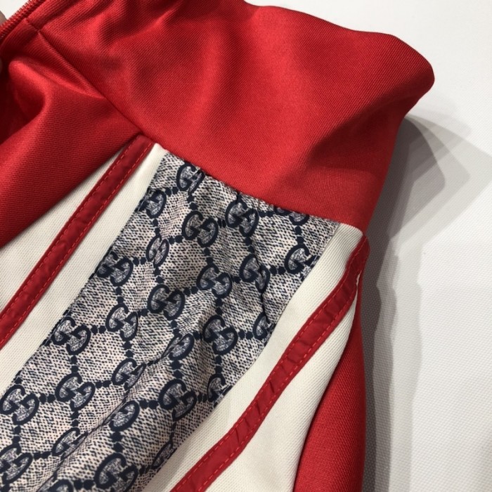 G*u*i oversize technical jersey tracksuit red