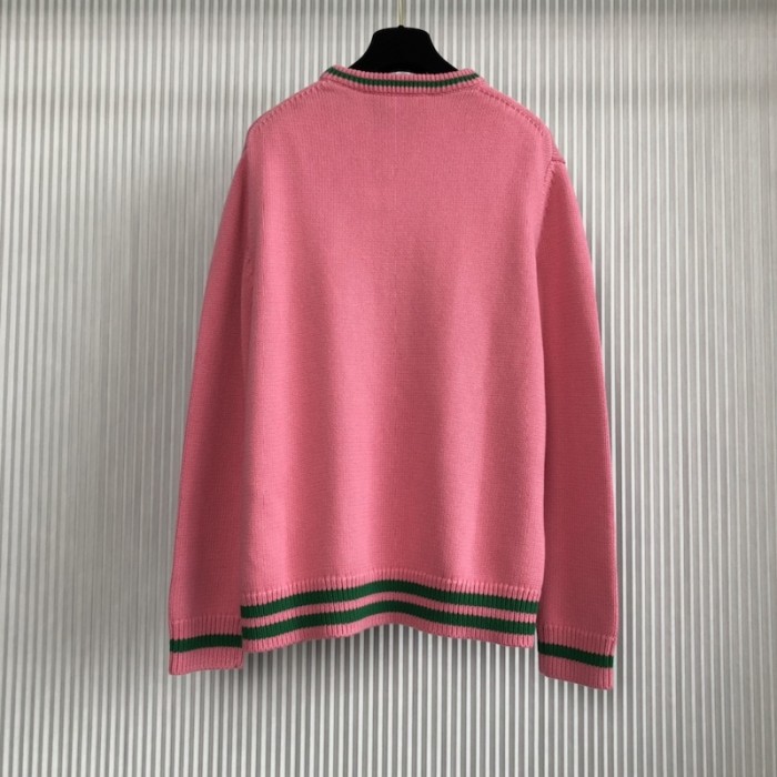 G*u*i pineapple cotton sweater pink