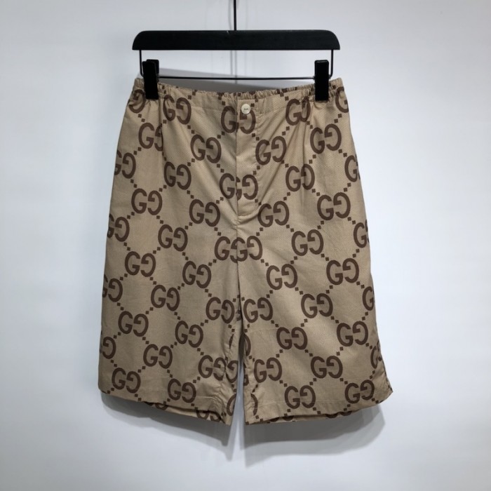 G*u*i pineapple gg canvas shorts ‎677067