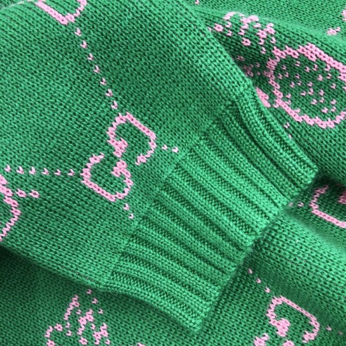 G*u*i pineapple gg jacquard sweater green