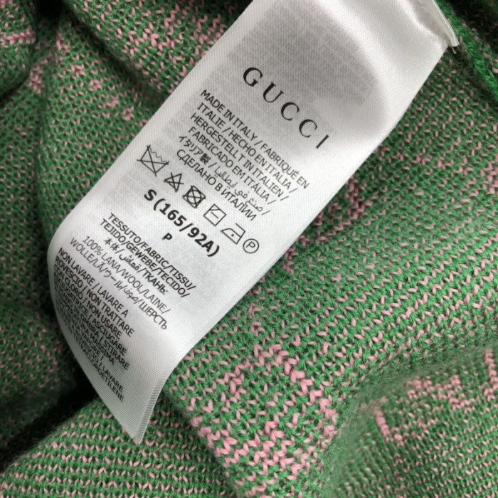G*u*i pineapple gg jacquard sweater green