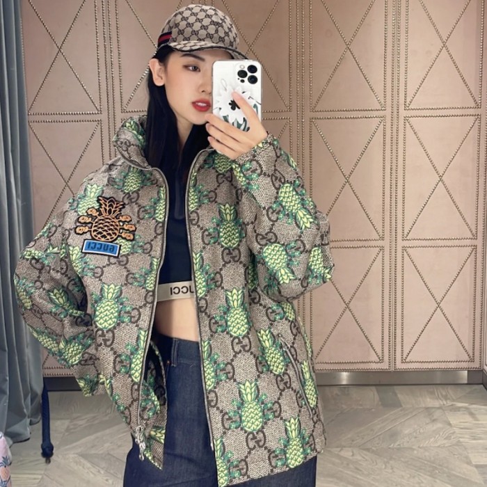 G*u*i pineapple gg print jacket 672807
