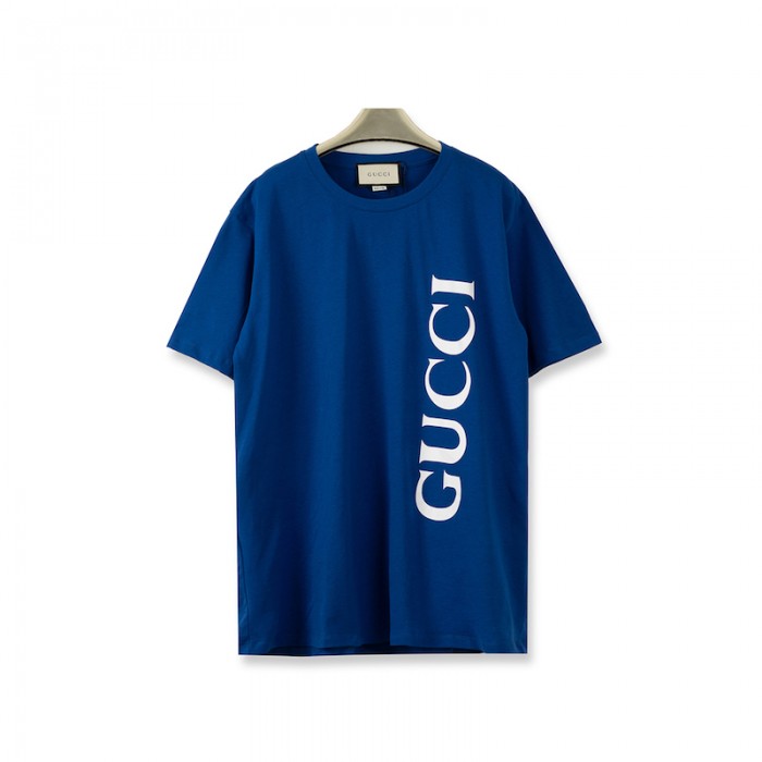 G*u*i print oversize t-shirt blue