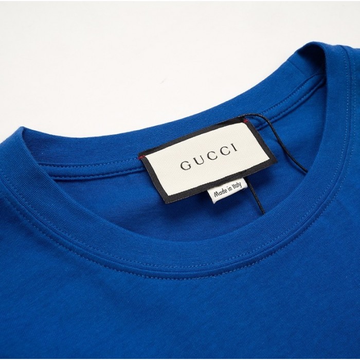 G*u*i print oversize t-shirt blue