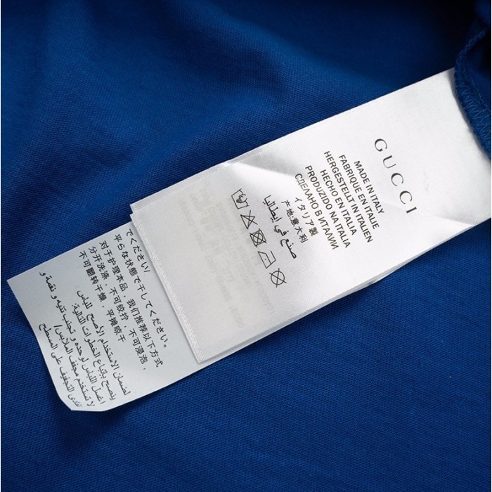 G*u*i print oversize t-shirt blue