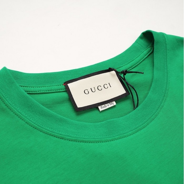 G*u*i print oversize t-shirt green