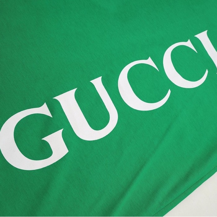 G*u*i print oversize t-shirt green