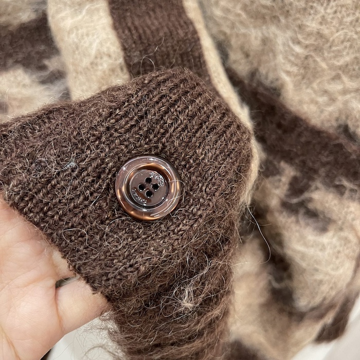 G*u*i reversible gg mohair wool cardigan 635160
