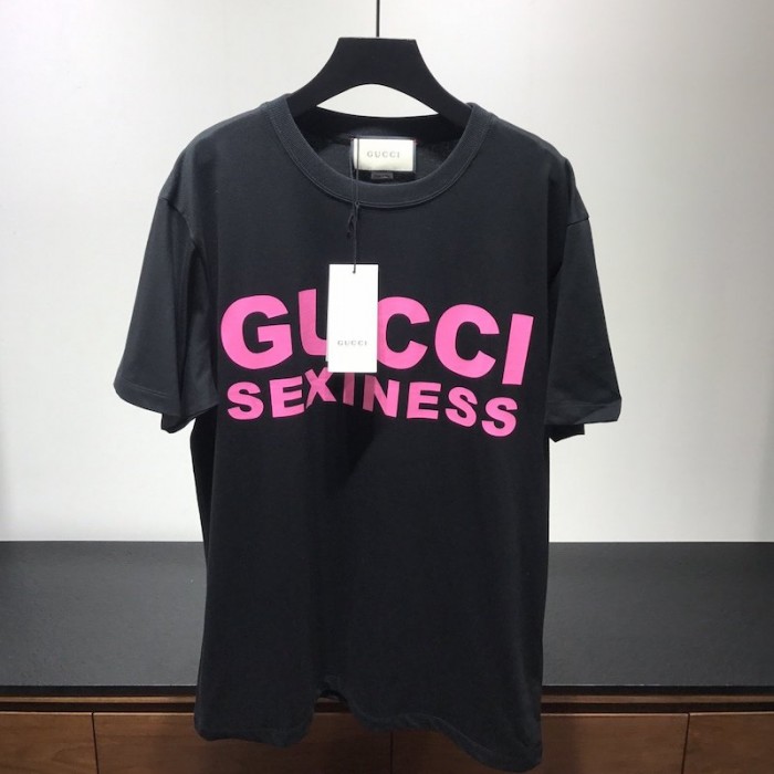 G*u*i sexiness print oversize t-shirt black