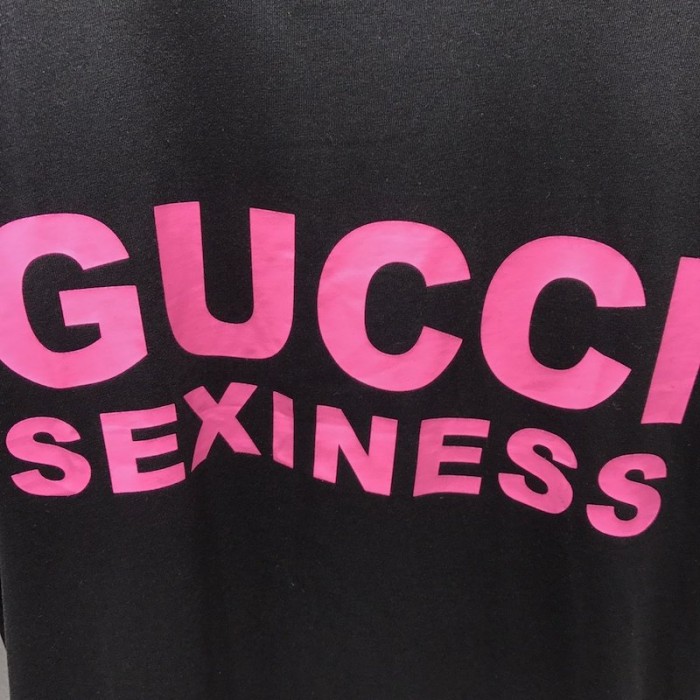 G*u*i sexiness print oversize t-shirt black