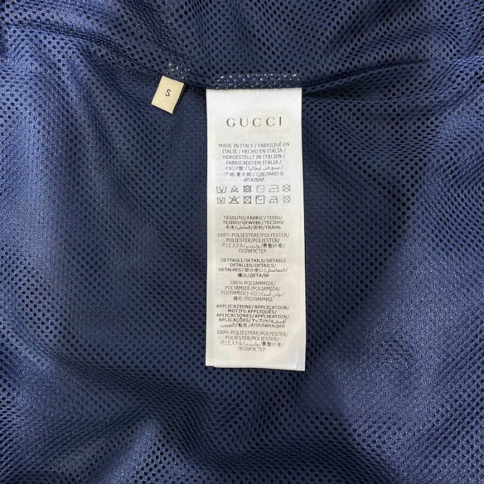 G*u*i shiny jersey jacket with web 655341