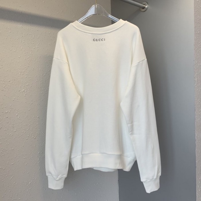 G*u*i fawn patch sweatershirt white