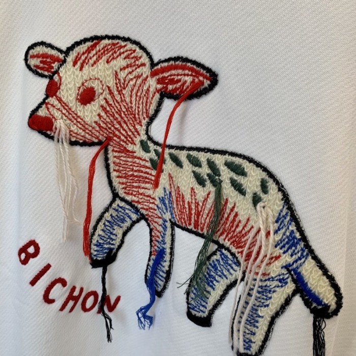 G*u*i fawn patch sweatershirt white