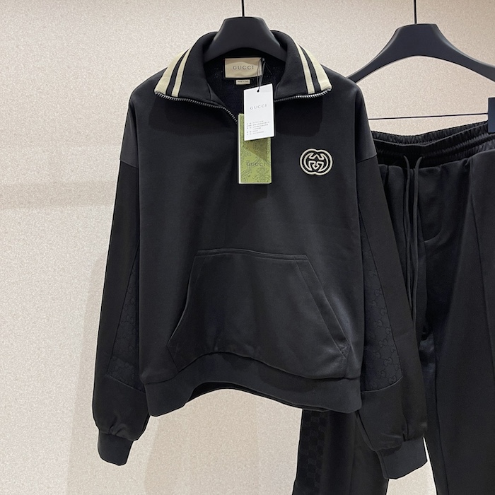 G*u*i technical jersey half zip jacket tracksuit 768614