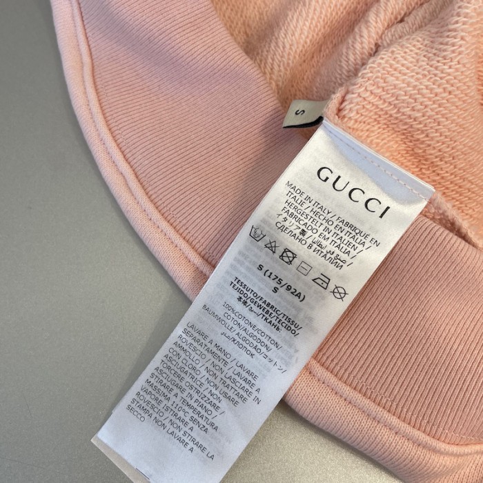 G*u*i tiger hooded sweatshirt pink