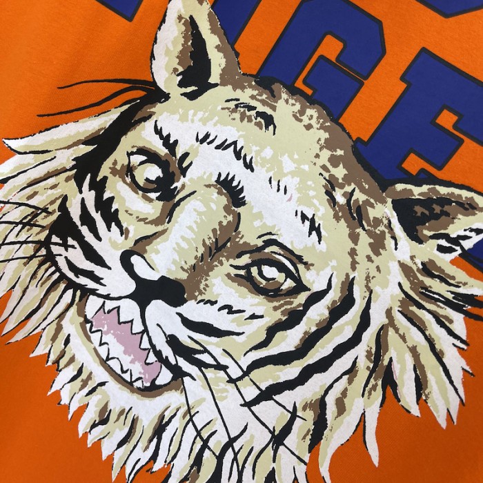 G*u*i tiger cotton t-shirt orange