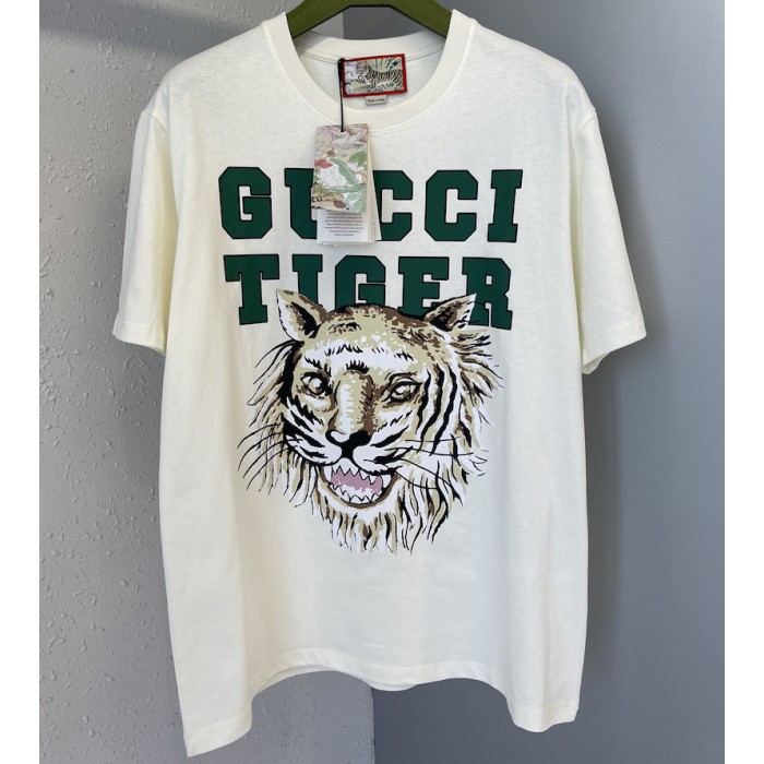 G*u*i tiger cotton t-shirt white