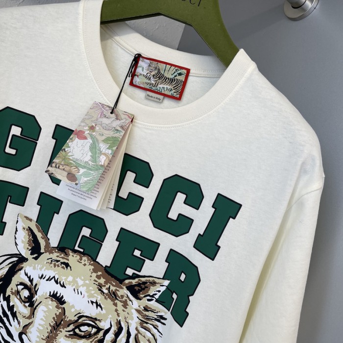 G*u*i tiger cotton t-shirt white