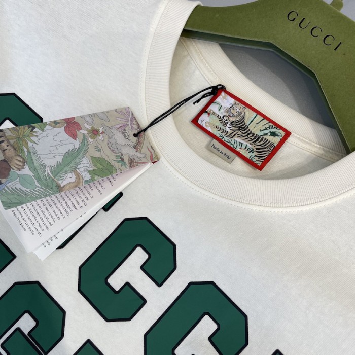 G*u*i tiger cotton t-shirt white