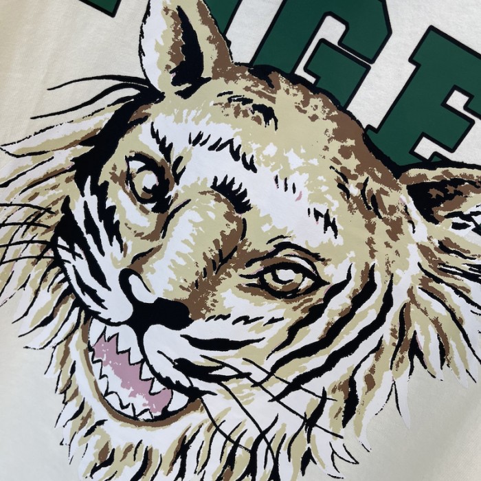 G*u*i tiger cotton t-shirt white