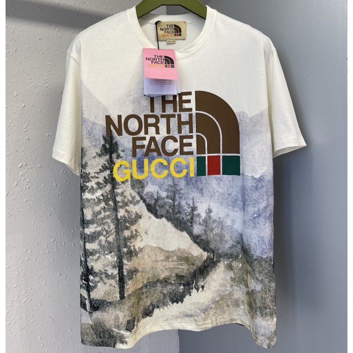 the north face x G*u*i trail print t shirt