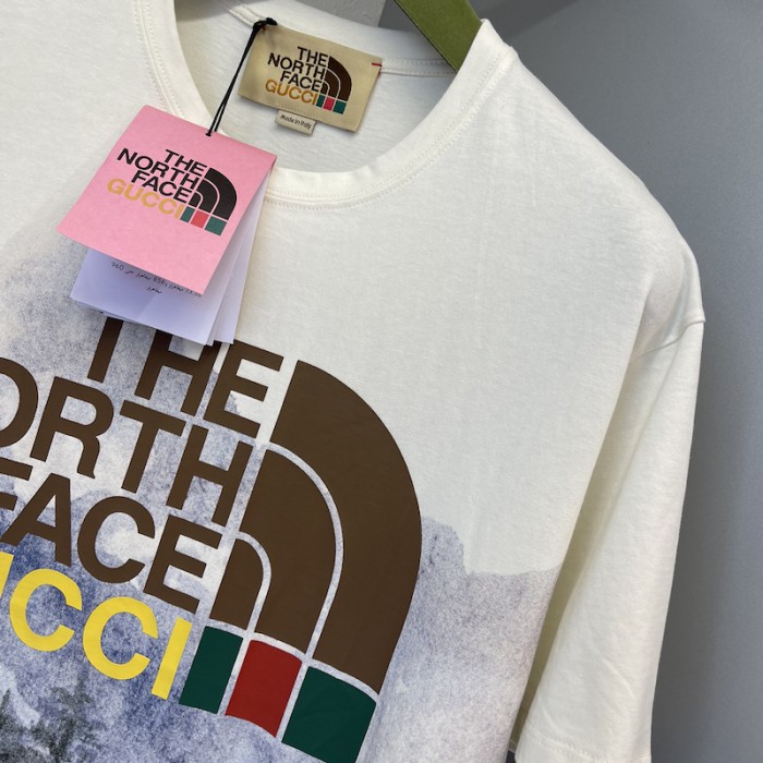 the north face x G*u*i trail print t shirt