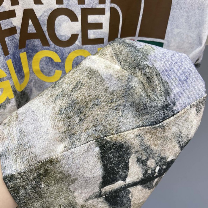 the north face x G*u*i trail print t shirt