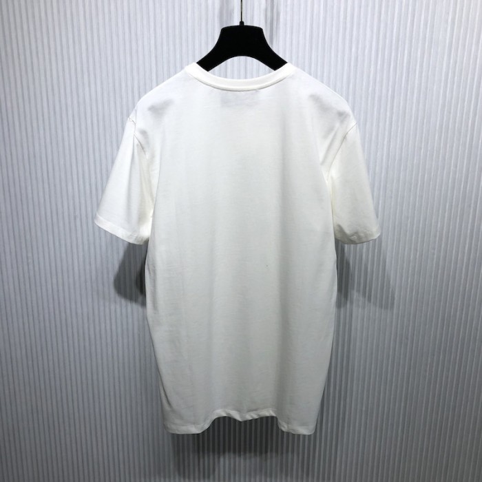 G*u*i vintage logo bunny print cotton jersey t-shirt white
