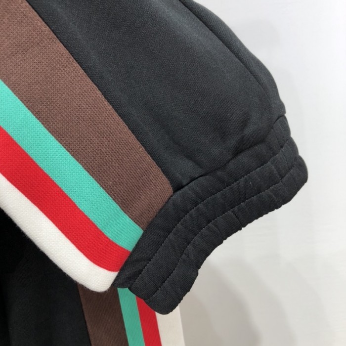 G*u*i webbing trimmed tech jersey tracksuit