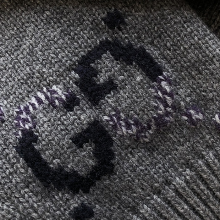 G*u*i wool cardigan with gg intarsia 770507