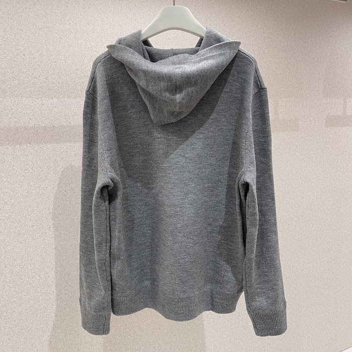G*u*i wool hooded sweatshirt grey ‎770169
