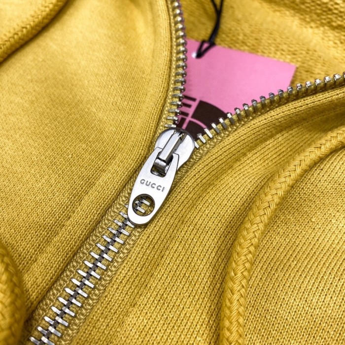 the north face x G*u*i jersey jacket yellow