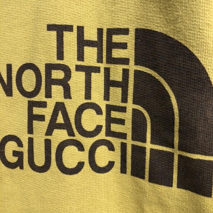 the north face x G*u*i jersey jacket yellow