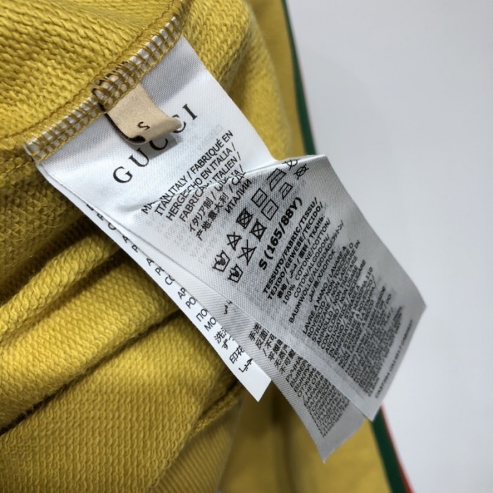 the north face x G*u*i jersey jacket yellow