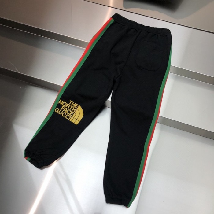 the north face x G*u*i web print cotton jogging bottoms