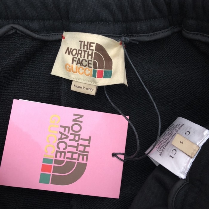 the north face x G*u*i web print cotton jogging bottoms