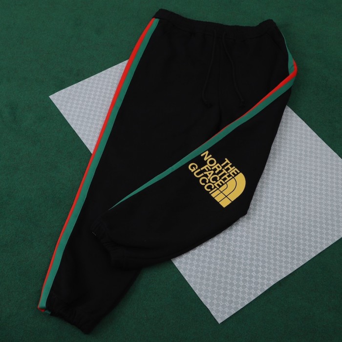 the north face x G*u*i web print cotton jogging bottoms