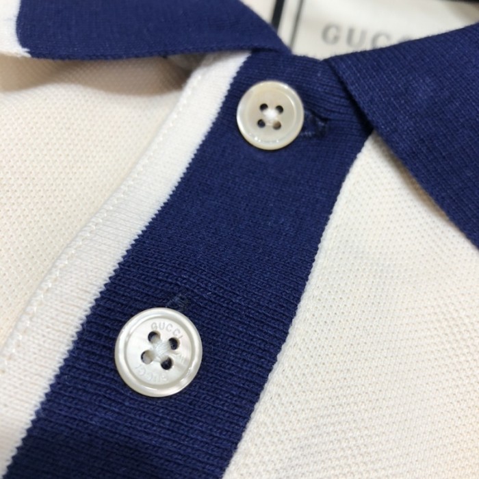 the north face x G*u*i jersey polo white