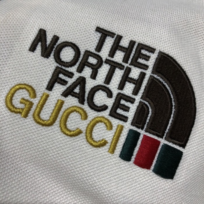 the north face x G*u*i jersey polo white