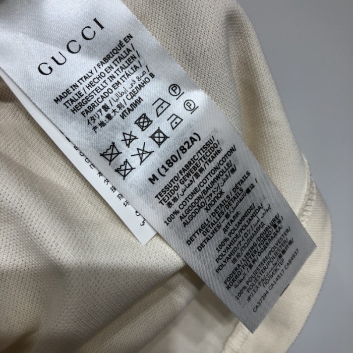 the north face x G*u*i jersey polo white