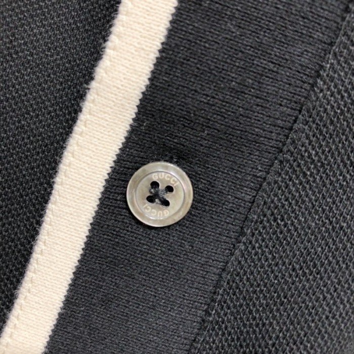 the north face x G*u*i jersey polo black