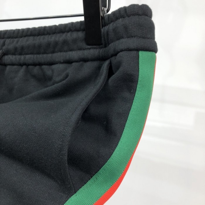 the north face x G*u*i web print cotton short black