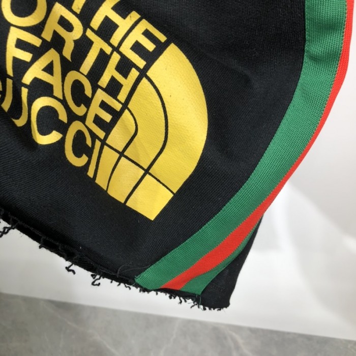 the north face x G*u*i web print cotton short black
