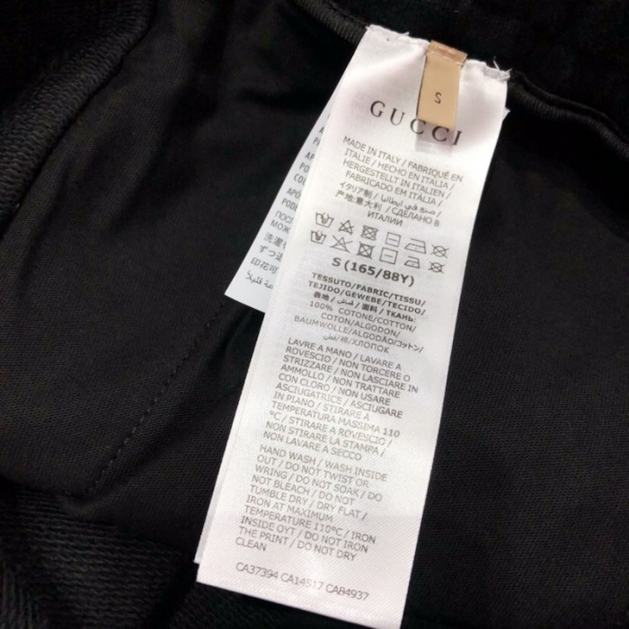 the north face x G*u*i web print cotton short black