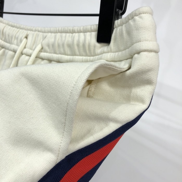 the north face x G*u*i web print cotton short ivory